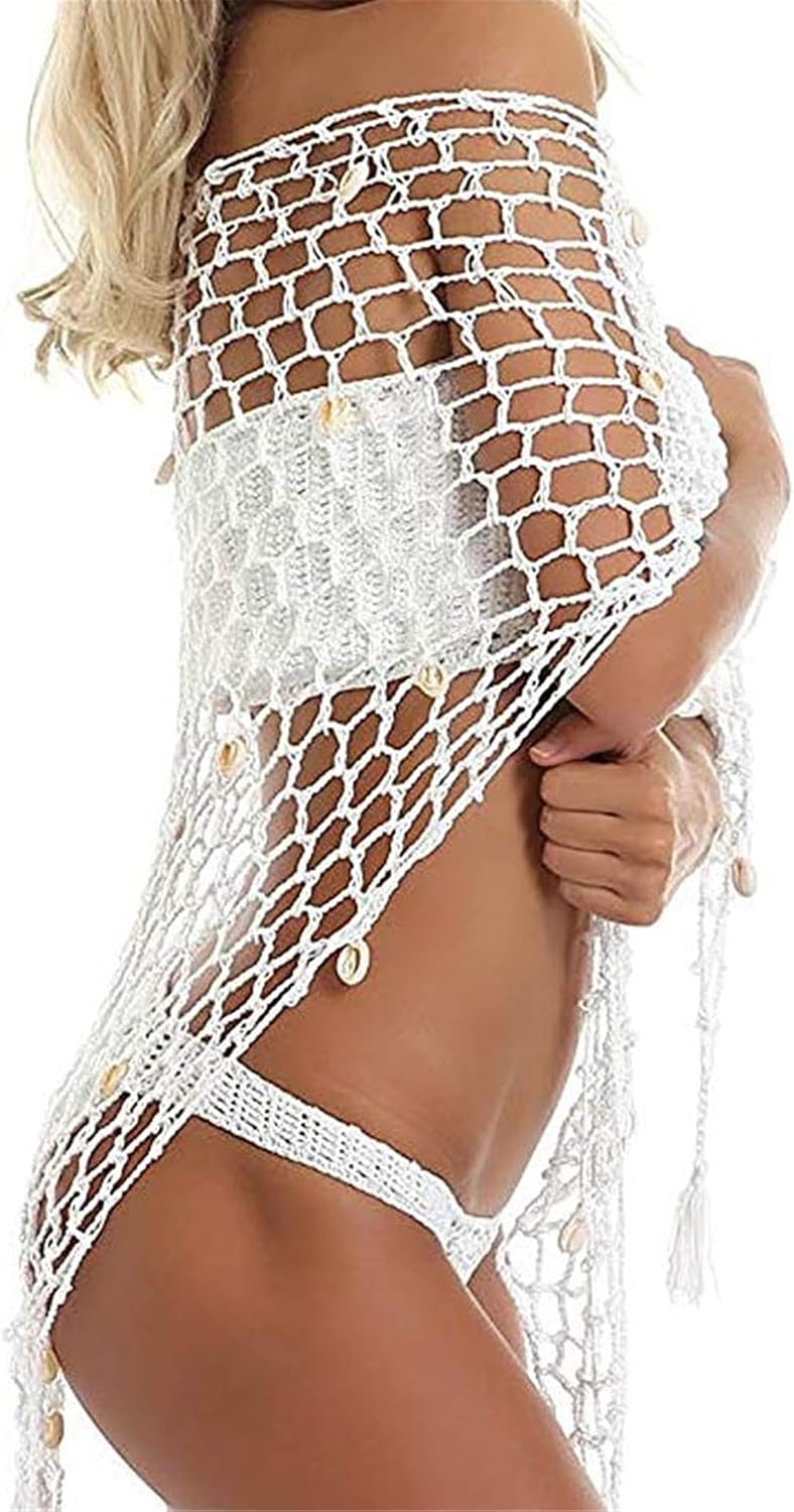 Ldcx Green Swimwear Cover Up Crochet Sarong,Sexy Fashion Beach Hand Crochet Shawl Capelet Fishnet Net Skirt.(SJJ42) - Image 3